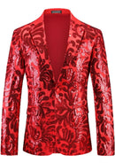 Paisley Red Sequin Suit