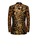 Golden Falling Stars sequin jacket back
