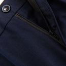 navy casual suit pants - 3