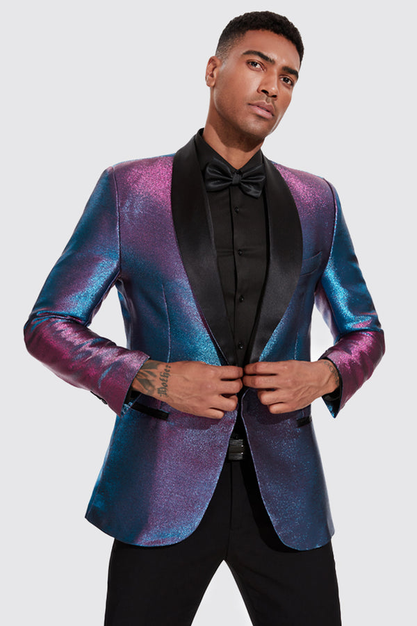 Purple tuxedo blazer best sale