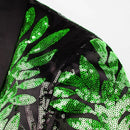 green sequin laurel black tuxedo - 3
