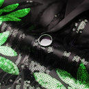 green sequin laurel black tuxedo - 4