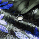 blue sequin laurel black tuxedo - 2