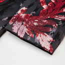 red sequin laurel black tuxedo - 6