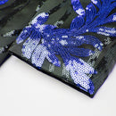 blue sequin laurel black tuxedo - 3