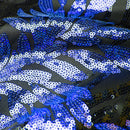 blue sequin laurel black tuxedo - 4