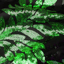 green sequin laurel black tuxedo - 6