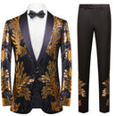 Golden Leaves Embroidery Tuxedo