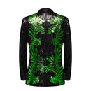 green sequin laurel black tuxedo - 1