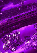 Men's Sequin Six-pointed Star Purple Luxury Tuxedo