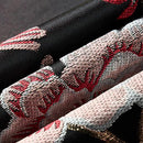 Embroidery Black Suit Fabric - 2