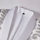 Silver Paisley White Tuxedo - 2
