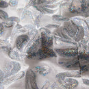 Silver Paisley White Tuxedo - 1