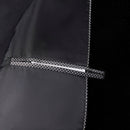 Men's Sequin Gold and Blue Paisley Black Suit