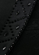 Black 2-Piece Floral Jacquard Tuxedo