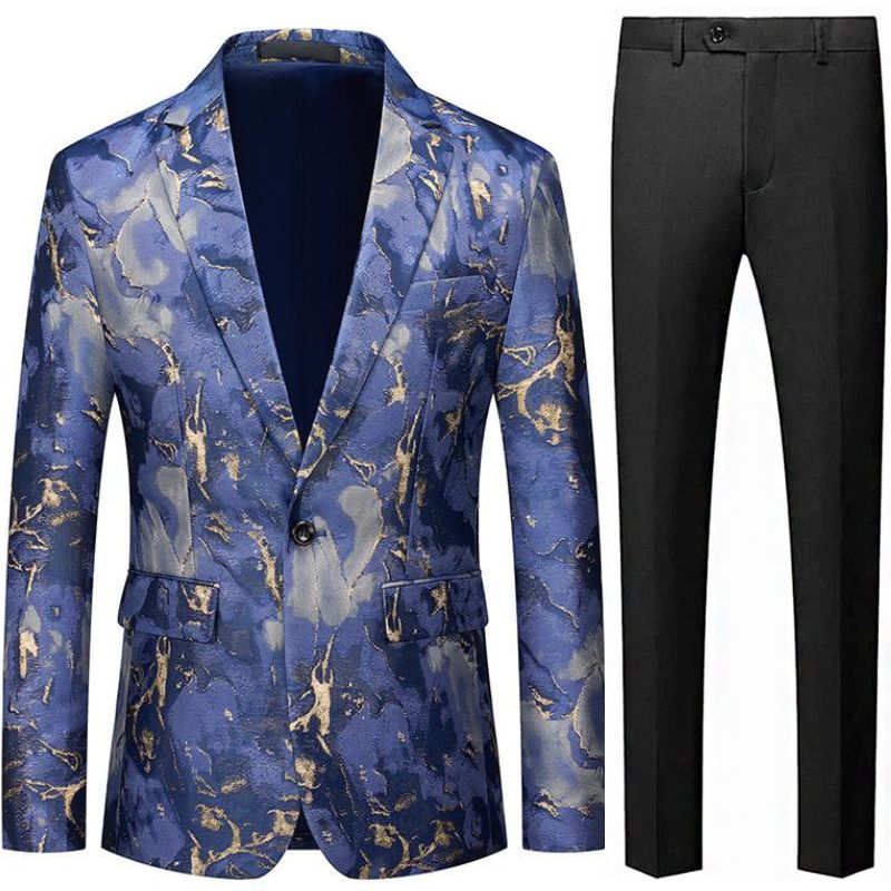 slim  fit blue jacket