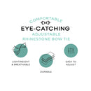 Pajaritas verdes con diamantes de imitación para hombre con longitud ajustable