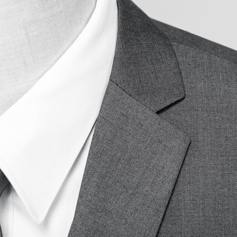 gray casual suit details - 2