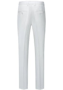 Chaqueta blanca con lentejuelas para hombre con estrellas fugaces plateadas