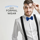 Nœud papillon bleu marine à paillettes tendance 