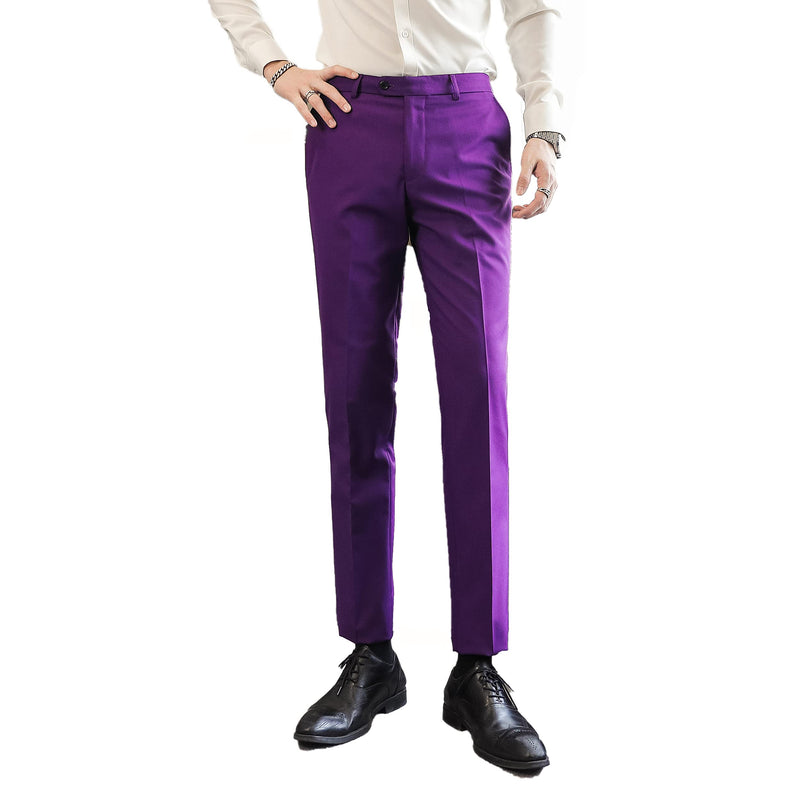 Men’s 3-Piece Double-breasted Classic Purple Suit