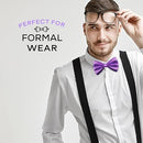 Nœud papillon violet à paillettes tendance 