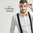 Fashion Sequins Gold Bow Tie