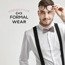 Pajaritas rosas con diamantes de imitación para hombre con longitud ajustable