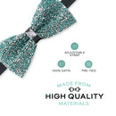 Pajaritas verdes con diamantes de imitación para hombre con longitud ajustable