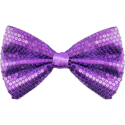 Fashion Sequins Purple Bow Tie