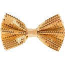 Fashion Sequins Gold Bow Tie