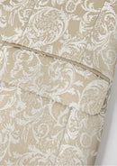 Men's 3-Piece Damask Jacquard Wedding Tan Suit