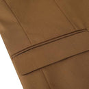 Men's Slim Fit Classic One Button Brown Blazer