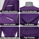 Men's Slim Fit Classic One Button Purple Blazer