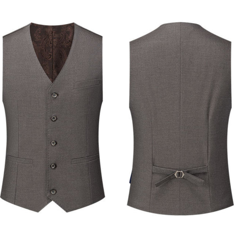 Men's Two-button Three-piece Suit with  Peaked Lapel