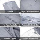 Men's Slim Fit Classic One Button Gray Blazer