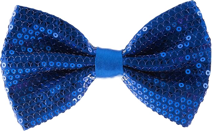 Fashion Sequins Navy Bow Tie