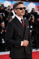 Slim Fit Classic Black Double-Breasted Suit (2-Piece)