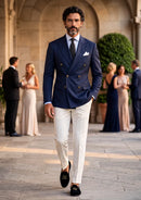 Slim Fit Midnight Navy Double-Breasted Suit (2-Piece)