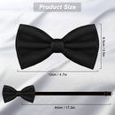 Men's Adjustable Neck Pre-Tied Satin Tuxedo Bowtie