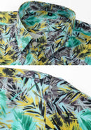 Men's Short Sleeve Hawaiian Shirt Wrinkle-free and Breathable Fresh Green