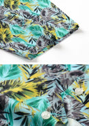 Men's Short Sleeve Hawaiian Shirt Wrinkle-free and Breathable Fresh Green