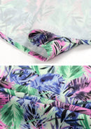 Men's Short Sleeve Hawaiian Shirt Wrinkle-free and Breathable Violet