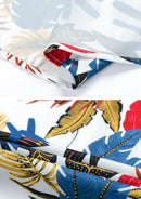 Men's Short Sleeve Hawaiian Shirt Wrinkle-free and Breathable Maple Red