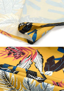 Men's Short Sleeve Hawaiian Shirt Wrinkle-free and Breathable Lemon Yellow