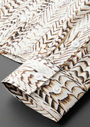 Slim-Fit Men's Snake-Print Casual Shirt – Non-Iron