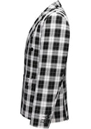 Black And White Plaid Jacket