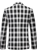 Black And White Plaid Jacket back