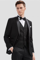 Black Groomsmen Suits - 2