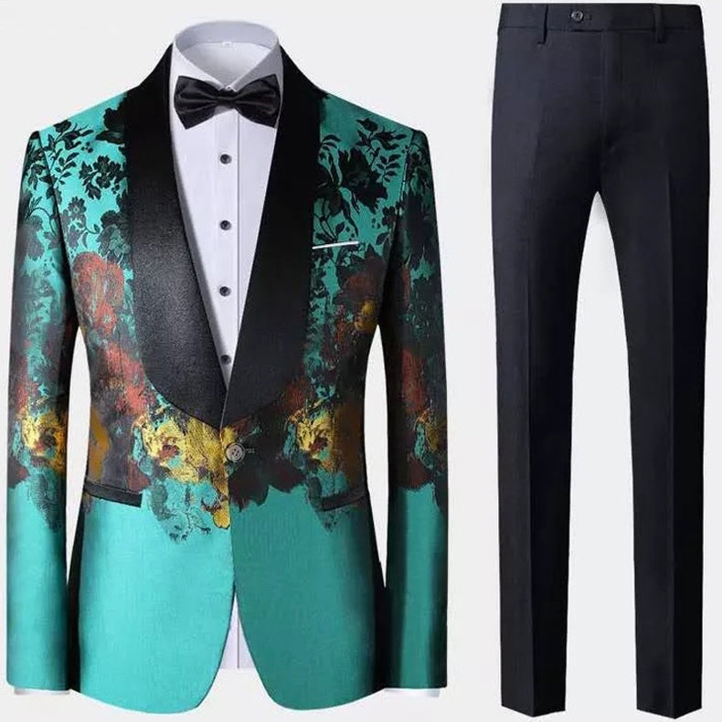 mens floral suit